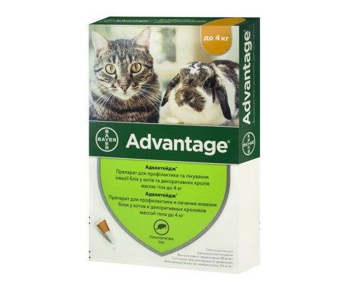 Адвантейдж для котів до 4 кг 1 піпетка Bayer 