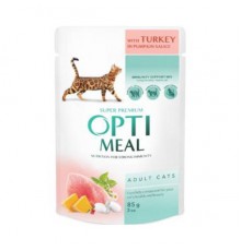 Корм д/кот ОПТИМИЛ OPTIMEAL  індичка у гарбузовому соусі  пауч 85 г