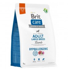Сухой корм для собак от 25 кг Dog Hypoallergenic Adult Large Breed с ягненком 3 кг Brit Care