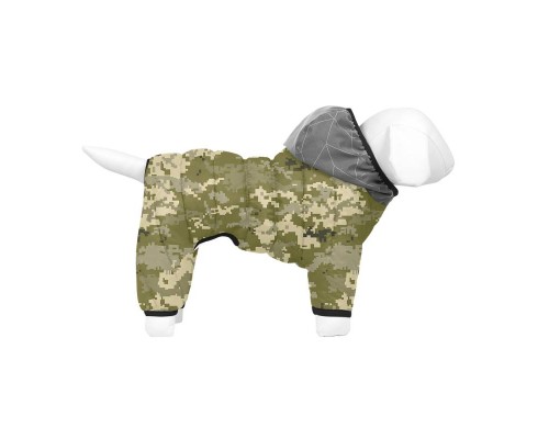 Комбінезон для собак WAUDOG Clothes, малюнок "Мілітарі",S30, В 57-59 см, С 40-43 см/418-4026