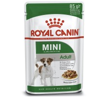 Корм для собак мелких пород Mini Adult  кусочки в соусе 85 г Royal Canin