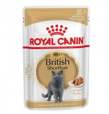 Корм для котов Вritish Shorthair Adult для британской короткошерстной кусочки в соусе 85 г Royal Canin