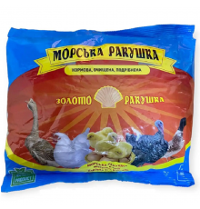 Ракушка морская кормовая измельченная фрагмент 1-4 мм 1 кг Украина