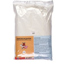 Порошок Амоксициллин 10% антибиотик для лечения ЖКТ мочеполовой системы и органов дыхания у животных и птицы 1 кг