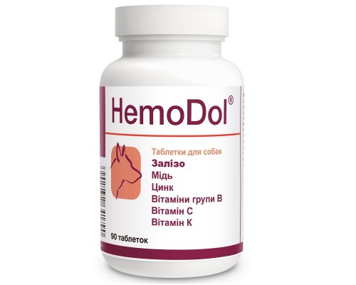 Таблетки для собак HemoDol для улучшения процессов кровообразования №90 Dolfos