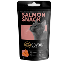 Лакомство для котов Cats Snacks Salmon Snack для привередливых с лососем 60 г Savory