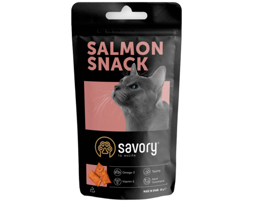 Ласощі для котів Сейвори SAVORY  Гурман із Лососем 60г Savory