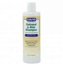 Шампунь для собак и котов без мыла Гипоаллергенный Davis Oatmeal Aloe 355 мл