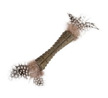 Игрушка для котов Спресованная кошачья мята с перьями Catnip 8 см GiGwi