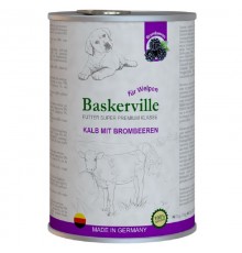 Корм д/соб Баскервиль Baskerville консервы Телятина с еживикой 400гр 21556