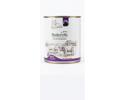 Корм для щенков Super Premium телятина с еживикой 800 г Baskerville