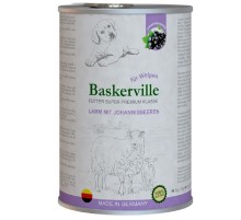 Корм д/щен Баскервиль Baskerville консервы Ягненок со смородиной 400гр 21558