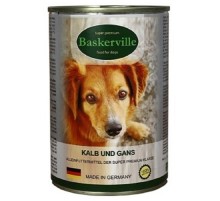 Корм для собак телятина с мясом гуся  400 г Baskerville