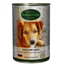 Корм для собак телятина с мясом гуся  400 г Baskerville