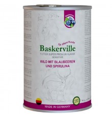 Корм д/соб Баскервиль Baskerville консервы Оленина с черникой 400гр 21586