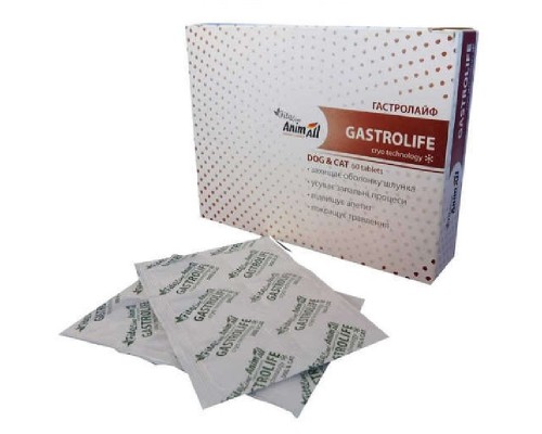 Таблетки для котов и собак FitoLine Gastrolife для комплексного лечения ЖКТ №60 AnimAll