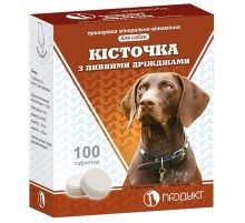 Таблетки для собак Косточка с пивными дрожжами минерально-витаминная прикормка  №100 Продукт
