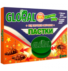 Пастка Global від тарганів і мурашок комплект 6 штук