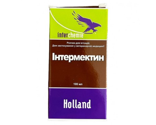 Раствор для инъекций Интермектин 1% 1 флакон 100 мл Interchemie