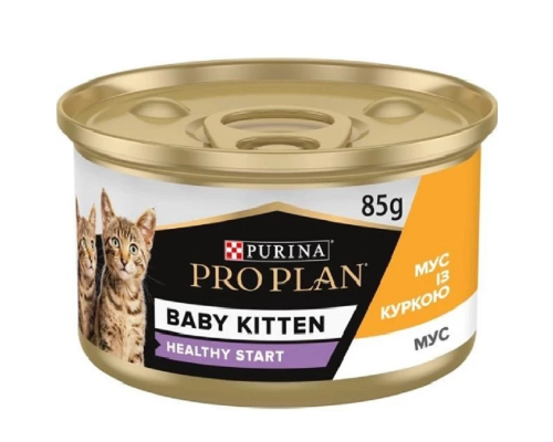 Корм д/котят беби  Проплан Proplan Деликат Delicate мус курка консерва 85 г\24уп 