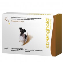 Раствор для собак 5,1-10 кг Стронгхолд 12% от паразитарных заболеваний 1 пипетка Zoetis
