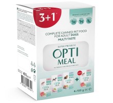 Корм для собак ОПТИМИЛ OPTIMEAL пауч Набор  (3+1) 0,4 г