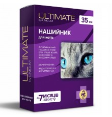 Нашийник ULTIMATE від бліх кліщів вошей і волосоїдів для котів 35 см UL-051