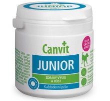 Таблетки для щенков и юниоров Junior витамины для укрепления организма и здоровья кожи и шерсти №100 Canvit
