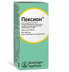 Таблетки для собак Пексіон 400 мг протиепілептичний препарат №100 Boehringer Ingelheim 