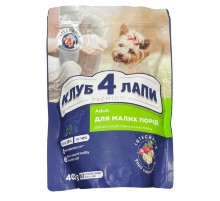 Сухой корм для собак малых пород Adult Small Breeds Duck с уткой 400 г  Клуб 4 лапы