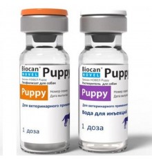 Вакцина Biocan Novel Puppy для щенков против чумы лейкопении и парвовируса 2 флакона 1 доза  BioVeta