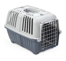 Переноска для котів і собак до 12 кг Pratiko 1 Metal DARK BLUE 48 x 31.5 x 33 см MPS 