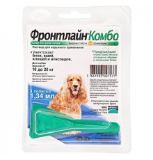 Фронтлайн Комбо краплі на холку для собак 10-20 кг №1*1,34 мл Merial