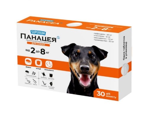 Суперіум Панацея таблетки для собак 2-8кг SUPERIUM PANACEA