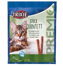 Лакомство палочки PREMIO Quadro-Sticks дом.птица/печень д/кош. 5шт*5гр
