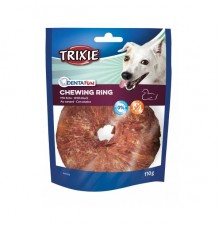 Кільце Trixie для чищення зубів Denta Fun Duck Chewing Ring сиром'ятна шкіра з кочкою d=10см 110г 31333