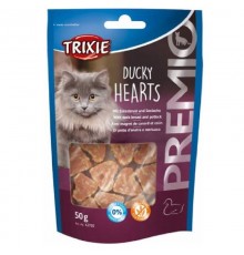 Лакомство для котов Premio Hearts с утиной грудкой и минтаем 50 г Trixie 42705