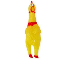 Игрушка для собак Курица маленькая с пищалкой 15*5 см
