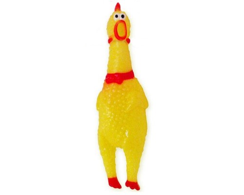 Игрушка для собак Курица маленькая с пищалкой 15*5 см