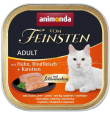 Корм для котов Adult с курицей говядиной и морковью 100 г Animonda