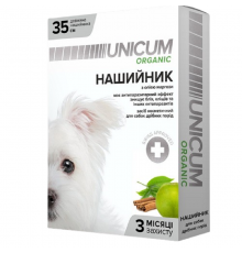 Нашийник Унікум Unicum organic від бліх і кліщів для собак 35 см 10 UN-023