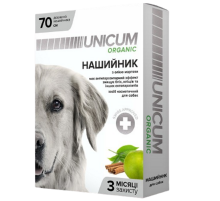 Нашийник Унікум Unicum organic від бліх і кліщів для собак 70 см 10 UN-024