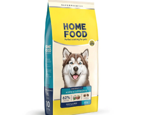 Корм д/соб Хоум Фуд Home Food  Adult Maxi  для взрослых собак крупных пород Гиппоалергенный форель с рисом Весовой цена за 1 кг Home Food