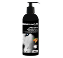 Шампунь для длинношерстных собак Unicum Premium с антипаразитарным эффектом и миндальным маслом 200 мл Unicum