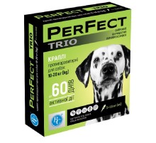 Капли для собак 10-20 кг Perfect Trio от блох и клещей №3 1,6 мл Ветсинтез