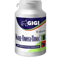 Таблетки для кошек и собак Cod Omega Plus пищевая добавка для кожи и шерсти №90 GIGI