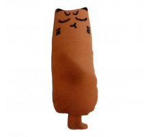 Игрушка д/кош Кошечка с кошачьей мятой 15 см арт.HCT-33511-M оранжевая