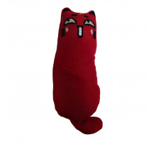 Игрушка д/кош Кошечка с кошачьей мятой 15 см арт.HCT-33511-M красная