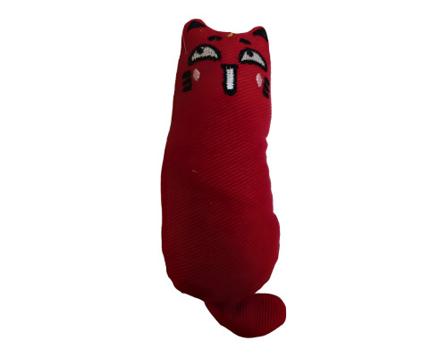 Игрушка д/кош Кошечка с кошачьей мятой 15 см арт.HCT-33511-M красная
