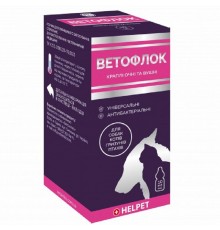 Краплі для собак і котів Ветофлок при запаленнях очей і вух 10мл Ветсинтез